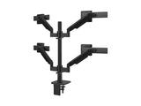 Humanscale X242DSBD M/Flex M2.1 Quad Monitor Arm, Stacked (Two Over Two), Dynamic Links with Slider, 24 Post, 100x100mm 