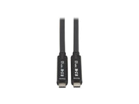 Eaton Tripp Lite U420F-10M USB-C Fiber Active Optical Cable AOC USB 3.2 Gen 2 10Gbps 8K HDR 60W PD Charging M/M Black 10M