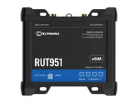 Teltonika RUT951A10P00 Industrial PoE+ cellular router with 4G LTE (CAT4) connectivity, Dual SIM and eSIM; with PSU