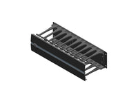 Chatsworth 35441-704 Evolution Horizontal Cable Manager, Single-Sided, Black