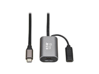 Eaton Tripp Lite U330-05M-C2C-C USB 3.2 Gen 1 Active Extension Cable w USB-C Charging USB-C to USB-C M/F 5 Gbps Data Only, 5M