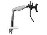 Humanscale M81NTNCWBHD M8.1 Monitor Arm for Dual Monitors, Clamp Mount, Angled and Dynamic Link, Crossbar with Handle, P