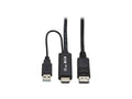 Eaton Tripp Lite P567-01M-4K6 HDMI to DisplayPort Active Adapter Cable (M/M) - 4K 60 Hz, USB Power, Black, 1 m (3.3 ft.)