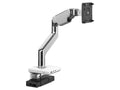 Humanscale M81M33CWBTDNA M8.1 Monitor Arm with M/Connect 3 Pro Dock, Clamp Mount, Angled and Dynamic Link, Polished Aluminum with White Trim