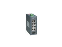 Lantronix X92012011-01 Hardened -34-74C 8-Port 10/100TX, 1-Port 100BaseFX Ethernet Switch W/ Din Rail, 2048 MAC addresses, 10 to 48 VDC, support IEEE802.3 10Base-T
