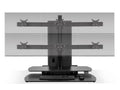 HAT Design Works 1TCH-3/3-BLK One Touch 3 over 3, Black, holds 0-25 lbs center, 0-15 lbs wings, up to 24, Clamp/Rail mount