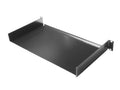 Chatsworth 12291-701 10 Inch Deep Shelf; 19INW x 2.19INH x 1IND; Black; Single; Non-Vented