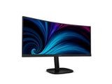 Philips 34B2U3600C LCD Monitor - Curved - 3440 x 1440 - 34Inch - 4Ms response time - 0.23175 x 0.23175 - 3500:1 - 50000000:1 - 300 cd/m2 - 178/178 - 21:9 - sRGB 120%