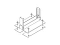 Chatsworth 10605-023 Rack Base Insulator Kit; 23IN Rack