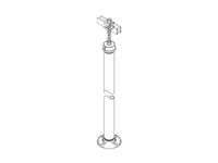 Chatsworth 10684-101 Tall Pipe Stand; 2INW x 79INH; Gray
