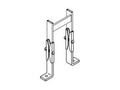 Chatsworth 11309-701 Cable Runway Foot Kit; 6INH; Black