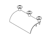 Chatsworth 12100-710 Cable Runway Radius Drop, Cross Member; Black