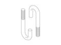 Chatsworth 11431-002 J-Bolt 5/16-18  2.75"L