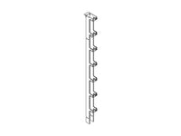 Chatsworth 11923-E05 Cabling Section Cover; 3.65 IN W x 7.5 FT H; Glacier White