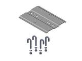 Chatsworth 12121-E18 6IN Channel Rack-To-Runway Mounting Plate Using J-Bolts; 15 to 18INW; Glacier White
