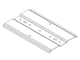Chatsworth 12121-E18 6IN Channel Rack-To-Runway Mounting Plate Using J-Bolts; 15 to 18INW; Glacier White