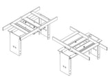 Chatsworth 12121-E18 6IN Channel Rack-To-Runway Mounting Plate Using J-Bolts; 15 to 18INW; Glacier White