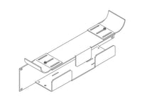 Chatsworth 12187-523 Lower Tray, Double; 23INW x 3.97INH x 3.5IND; Clear