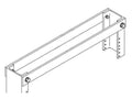 Chatsworth 13045-125 Top Bar for Universal Rack; Gray
