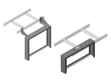 Chatsworth 13395-108 Cable Runway Patch Panel Rack with Side Stringer Brackets; 19INW x 16.31INH; Gray