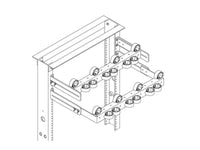 Chatsworth 11570-123 Cable Strain Relief Bracket; 23INW x 2INH; Gray