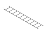 Chatsworth 14300-706 Adjustable Cable Runway; 1.5IN H x 6IN W x 119.5IN L (38 mm x 152 mm x 3035 mm); Black