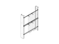 Chatsworth 30015-E00 Block Mounting Bar, Rack Mounted; 19 IN W; Glacier White