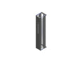 Chatsworth 32612-705 Motive Single-Sided Vertical Cable Manager; 90INH (2286 mm) x 10INW (250 mm) x 15.5IND (394 mm); Black with Black Fingers