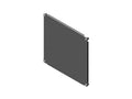 Chatsworth 37075-C04 RMR Wall-Mount Enclosure Fixed Depth Mounting Plate; 20IN (508 mm) H x 20IN (508 mm) W x 1IN (26 mm) D; Black