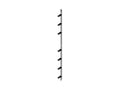 Chatsworth 37802-C04 RMR Modular Enclosure Ring Cable Manager; 45U; 82.7IN (2100 mm) H x 31.5IN (800 mm) W; Black