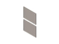 Chatsworth 39763-E63 Side Panel for ZetaFrame Cabinet; for 45U x 43.3IND (1100 mm) Cabinet; Solid; Glacier White