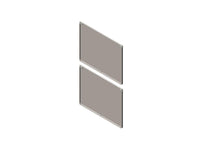 Chatsworth 39763-E63 Side Panel for ZetaFrame Cabinet; for 45U x 43.3IND (1100 mm) Cabinet; Solid; Glacier White
