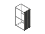 Chatsworth 39861-722 Double Perforated Metal Rear Door for ZetaFrame Cabinet; for 42U x 31.5INW (800 mm) Cabinet; Black