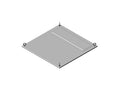 Chatsworth 37929-G16 Gland Top Panel Assembly for RMR Modular Enclosure, 31.5IN (800 mm) W x 39.4IN (1000 mm) D; Hammer Gray (RAL7035)