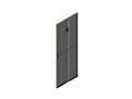 Chatsworth 39780-711 Single Perforated Metal Front Door for ZetaFrame Cabinet; for 42U x 27.6INW (700 mm) Cabinet; Black