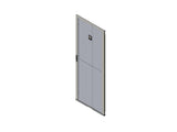 Chatsworth 39780-728 Single Perforated Metal Front Door for ZetaFrame Cabinet; for 48U x 31.5INW (800 mm) Cabinet; Black