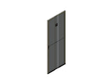 Chatsworth 39780-728 Single Perforated Metal Front Door for ZetaFrame Cabinet; for 48U x 31.5INW (800 mm) Cabinet; Black