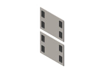 Chatsworth 39774-708 Side Panel with Grommets for ZetaFrame Cabinet; for 42U x 39.4IND (1000 mm) Cabinet; 8 Cable Openin