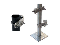 Chatsworth 40169-003 Pedestal Clamp with Bonding Connector; For use with Square or Round; 1-1/8IN (28 mm) OD Pedestal St