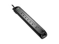 Eaton Tripp Lite TLP118DBTELTV 11-Outlet Surge Protector 5-15R Outlets 4200 Joules Tel/Modem/Coax Protection 8ft Braided Cord