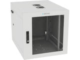 Vertiv GL24WMCMM-W-SC-AF-00 WM Premium 12Ux24x32 Fan Gray, Rails feature a horizontal/vertical cable tie down pattern and provisions for optional cable management D
