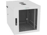 Vertiv GL24WMCMM-W-SC-AF-00 WM Premium 12Ux24x32 Fan Gray, Rails feature a horizontal/vertical cable tie down pattern and provisions for optional cable management D
