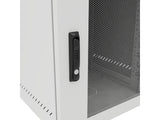Vertiv GL24WMCMM-W-SE-00-CM WM Premium 12Ux24x32 Gray, Rails feature a horizontal/vertical cable tie down pattern and provisions for optional cable management D rings