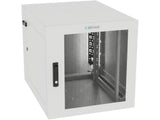 Vertiv GL24WMCMM-W-SE-00-CM WM Premium 12Ux24x32 Gray, Rails feature a horizontal/vertical cable tie down pattern and provisions for optional cable management D rings