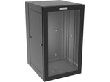 Vertiv GL36WMP-B-00 WM Essential 19Ux21x24 FanGray - Reversible mounting for left-hand or right-hand opening - Provisions on top and bottom for fan assembly