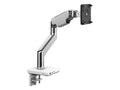 Humanscale M81WBTBT M/Flex for M8 Pro Monitor Arm, Polished/White, Tilt, tech mount, Polished Aluminum with White Trim
