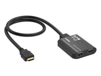 Eaton Tripp Lite B118-002-4K6 2-Port HDMI Splitter - 4K 60 Hz, 4:4:4, HDR, HDCP 2.2, Multi-Resolution Support, USB Powered