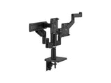 Humanscale X23BCSBC121NNNN MFlex M2 Arms - Triple Bracket for 3 Monitors - Black - 4/Dynamic - Slider - Standard 100mm x 100mm, black - Clamp - 12