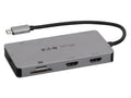 Eaton Tripp Lite U442-DOCK8G-GG2 USB-C Travel Dock Triple Display 4K60Hz HDMI 8K USB-C HDR USB 3.2 Gen 1 Hub Ports GbE, Charging
