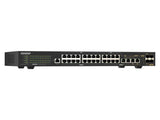 QNAP QSW-M2130P-2C2S26T-US Rackmount L2 Managed Switch, 24x 2.5GbE RJ45 PoE + 2x 10GbE RJ45 + 2x 10GbE Combo